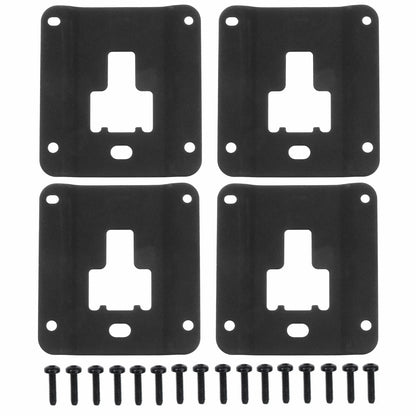 Set of 4 Truck Bed Cleats Tie Down Interface Plates for Ford F-150 (FL3Z-9928408-AB, FL3Z9928408AB)