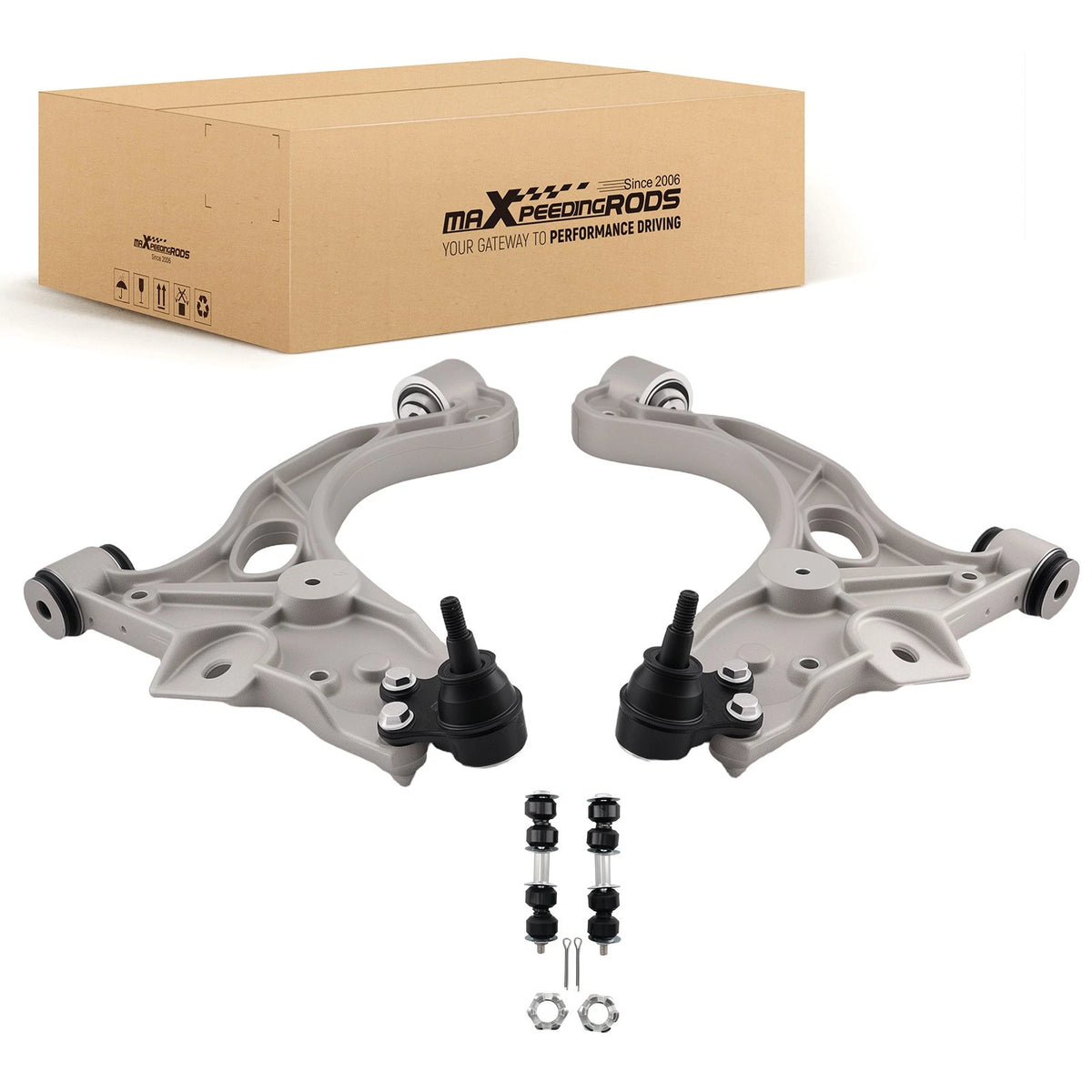 4X Front Lower Control Arms Sway Bar Links for Buick LeSabre (2000–2005)