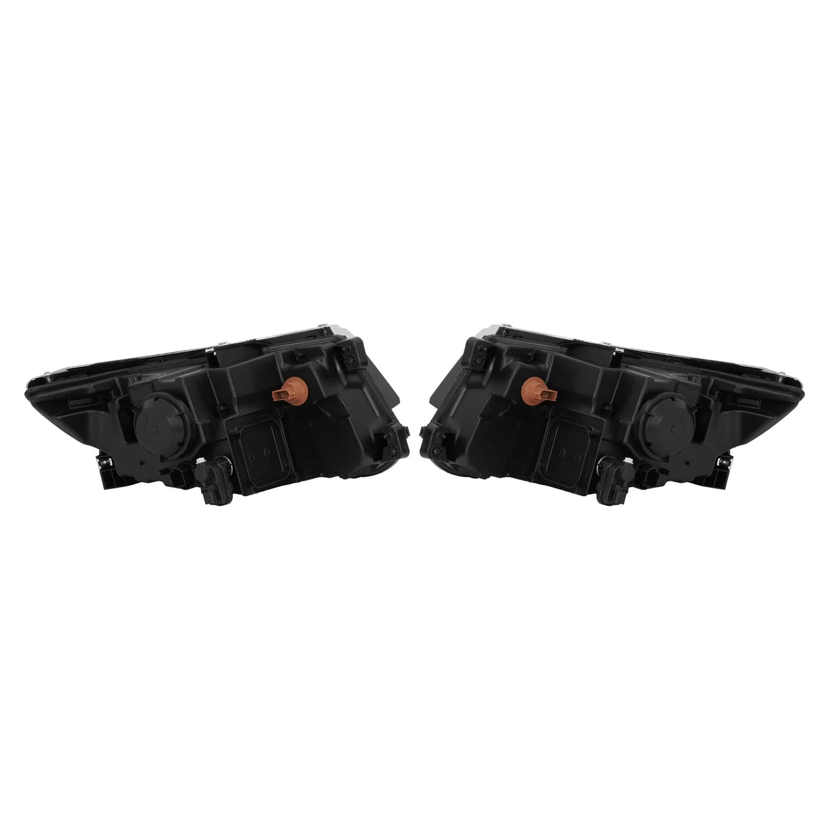 Set of 2 Black Projector Headlights for Ford Edge (2011–2014) 5 Pins