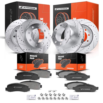 Drilled Rotors & Brake Pads for Ford F-250 Super Duty (2008–2012)