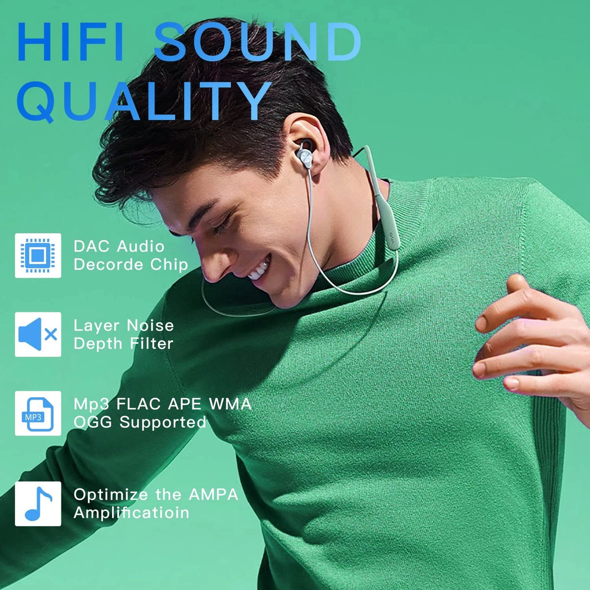 64GB MP3 Player for Bluetooth Music Streaming (No Specific Part Numbers)