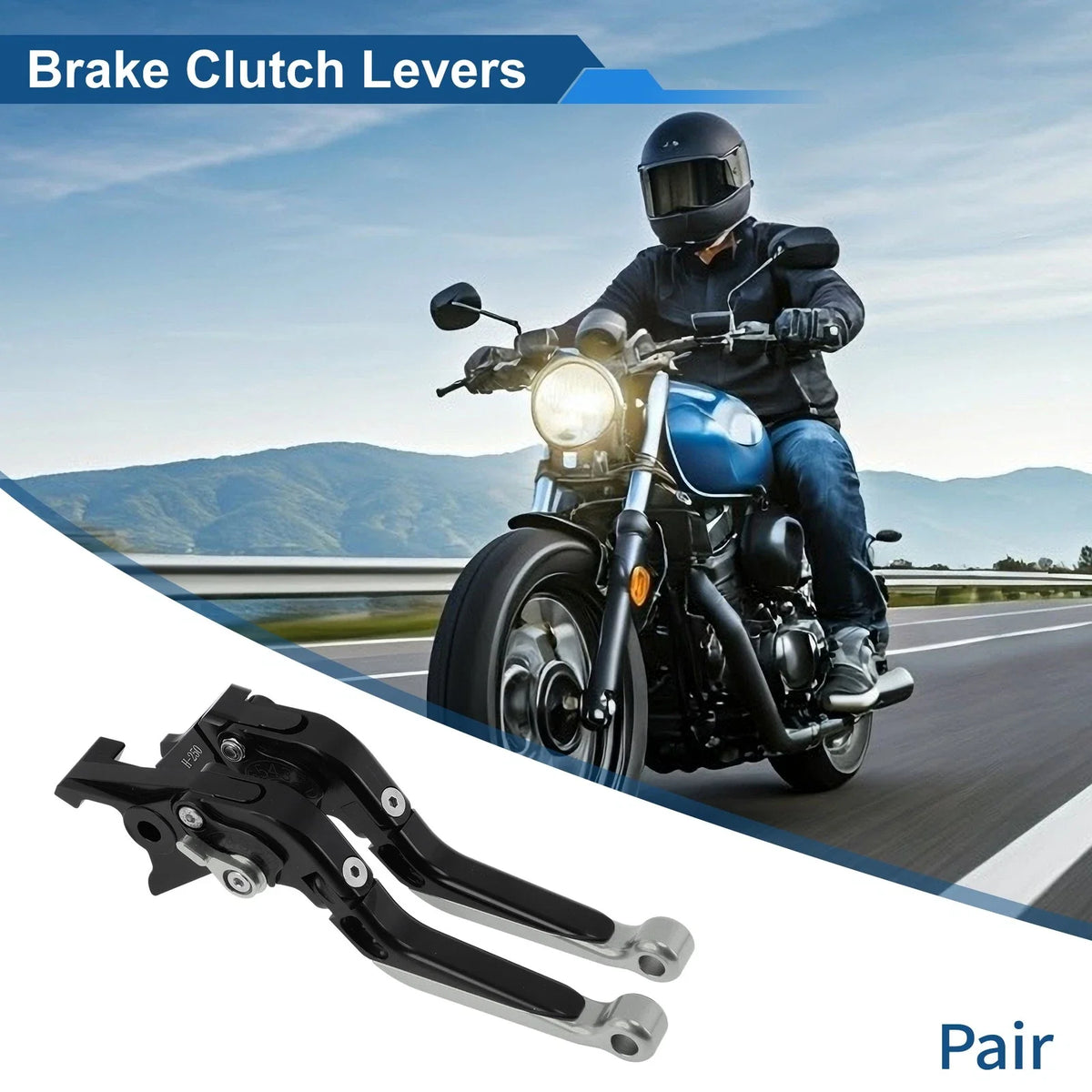 Short Long Brake Clutch Levers for Honda Rebel CMX 500 300 (2017–2021) Black Titanium
