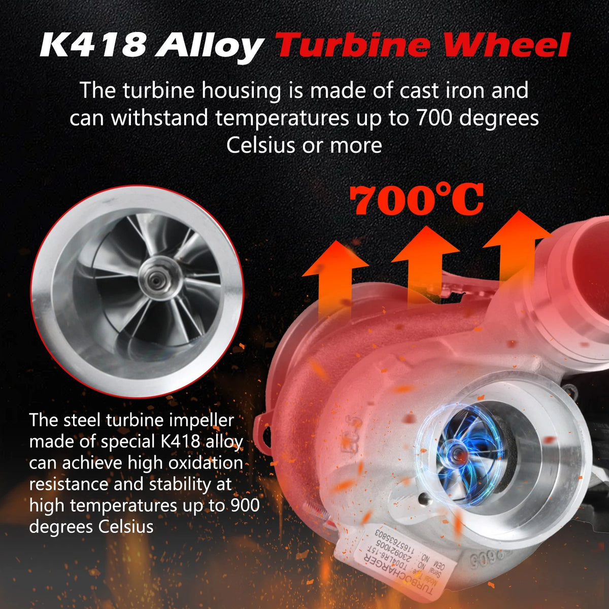Turbocharger for BMW X1 X3 Z4 320i 328i 520i 528i N20 (2012–2016)