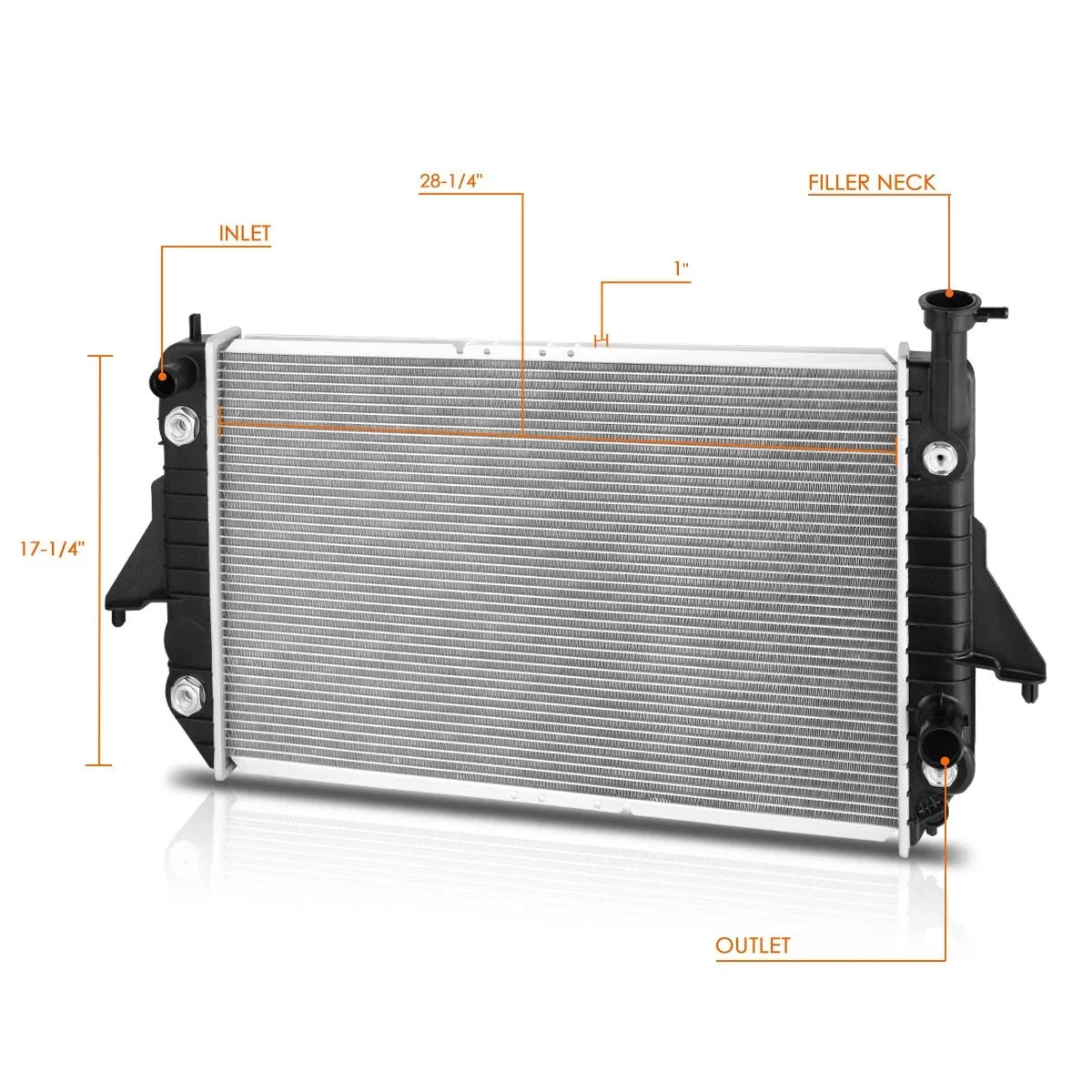 Aluminum Core Cooling Radiator for Chevy Astro/GMC Safari (1995) DPI-1688
