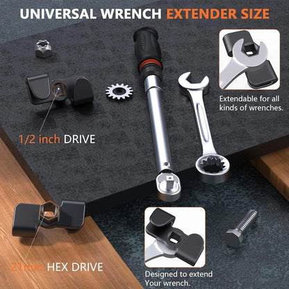 Universal Wrench Extender Adaptor for 1/2 Inch Drive Wrench