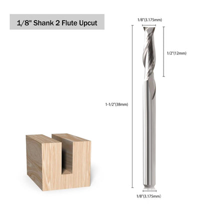 1/8" Shank End Mill Flat Nose Carbide Router Bit