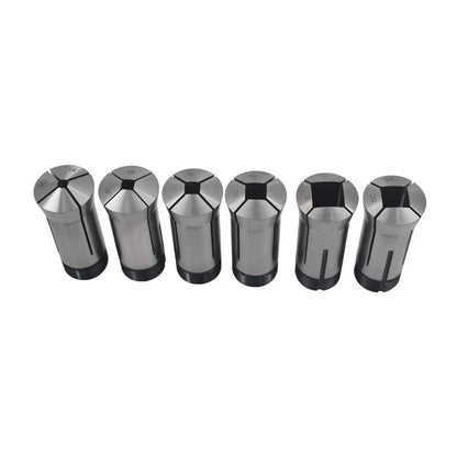 6 Pcs 5C Square Collets Set for Precision Machining (1/4, 5/16, 3/8, 1/2, 5/8, 3/4)