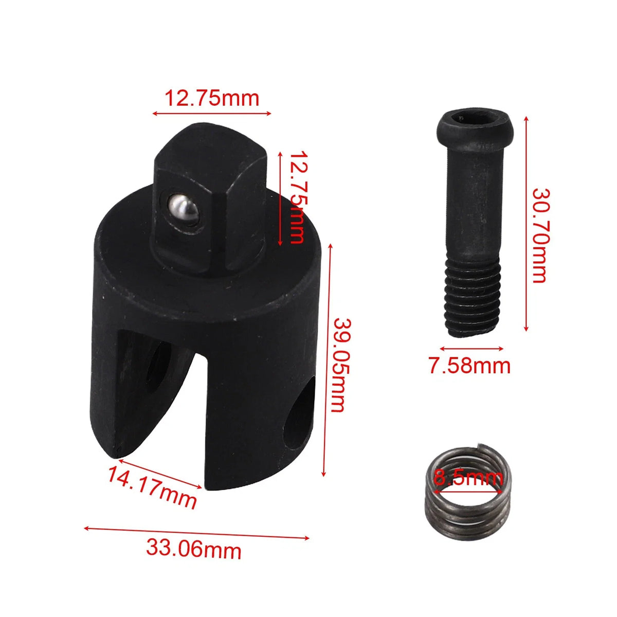 Replacement Knuckle Breaker Bar Head Kit for Automotive Tools (1/2 Inch)