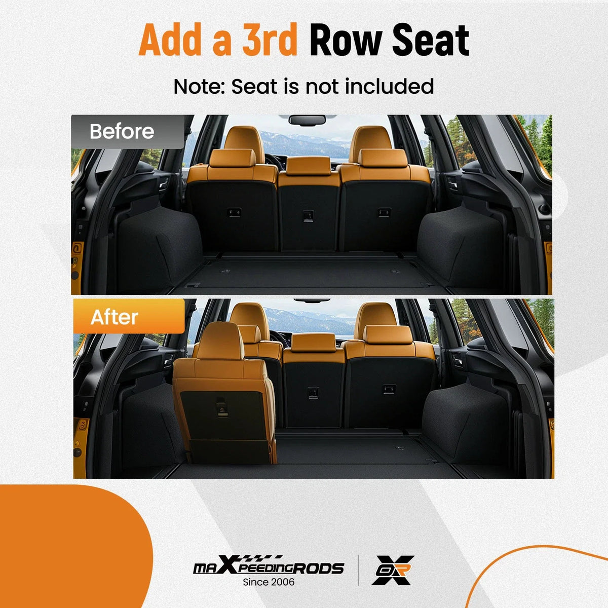 3rd Row Seat Brackets w/ Strikers & Bolts for Chevrolet Tahoe/Yukon (2000–2014)