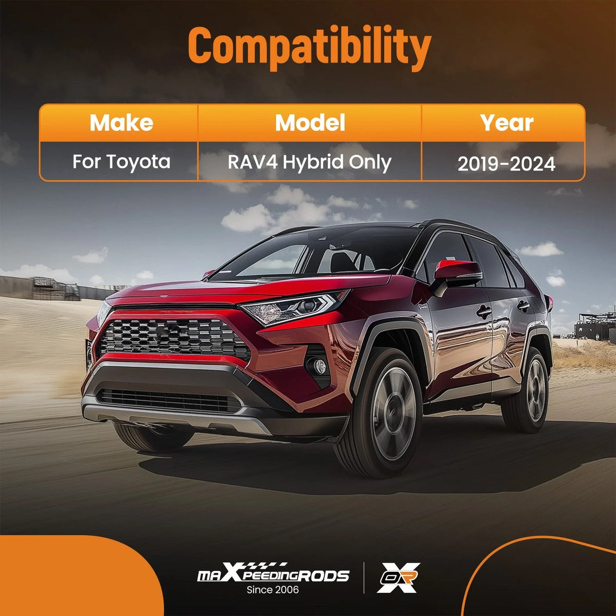 3D Floor Mats & Floor Liners for Toyota RAV4 Hybrid (2019–2024) Rubber TPE