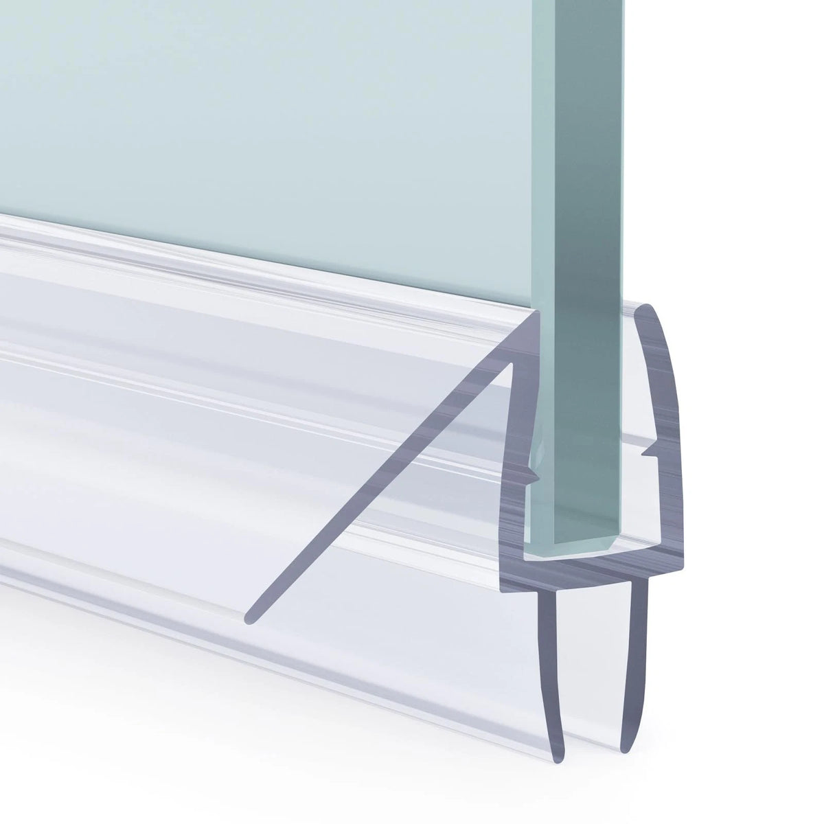 3X Shower Door Bottom Seal for 1/4 Inch Glass (15.75 Clear)