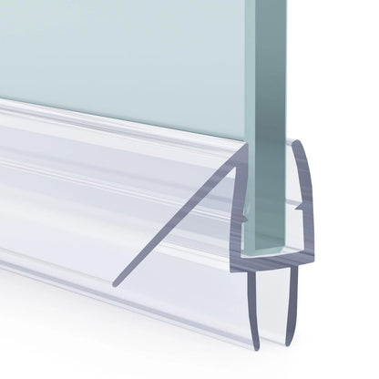 3X Shower Door Bottom Seal for 1/4 Inch Glass (15.75 Clear)