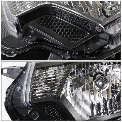 Pair of Black Amber Signal Headlight Lamps for Toyota Tacoma (2012–2015)