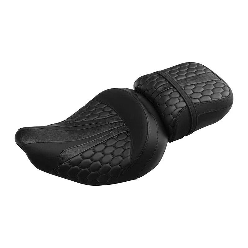 Black Driver Passenger Seat for Indian Roadmaster Chieftain Dark Horse (2014–2024)