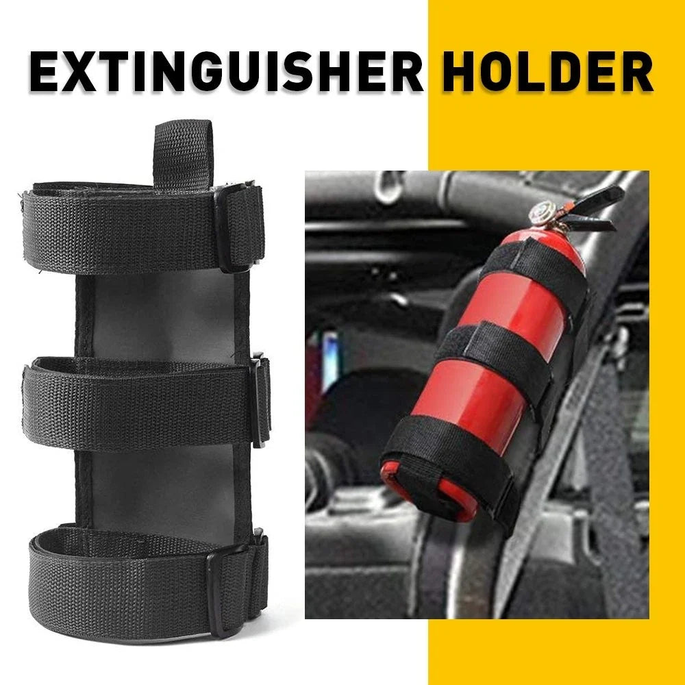 Fire Extinguisher Holder Strap for Jeep Wrangler TJ JK JL (1997–2018)