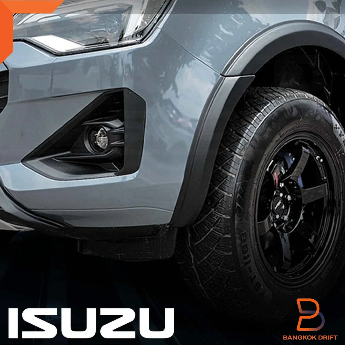 3" Matte Black Fender Flares for Isuzu D-Max Ute (2024-2025)
