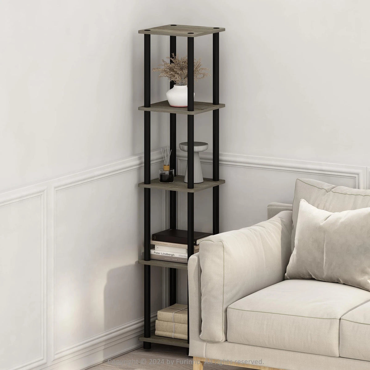 5-Tier Corner Round Tube for FURINNO (No Part Numbers Available)
