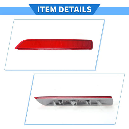 Rear Right Bumper Reflector No. 265608990B for Nissan Murano (2016–2023) Red
