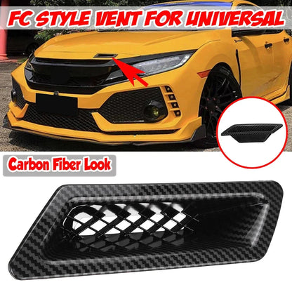 Carbon Fiber Type-R Style Air Vent Duct Insert for Honda Civic (2016–2021)