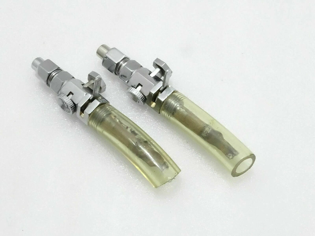 Set of 2 Brass Chrome Fuel Gas Tank Taps for Triumph