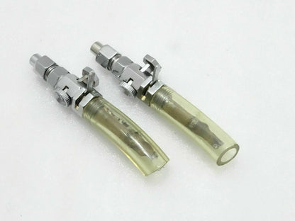 Set of 2 Brass Chrome Fuel Gas Tank Taps for Triumph