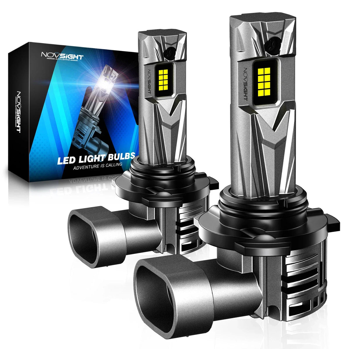 2X HB3 9005 LED Headlight Bulbs for NOVSIGHT (2011–2018) 18000LM 6500K 70W