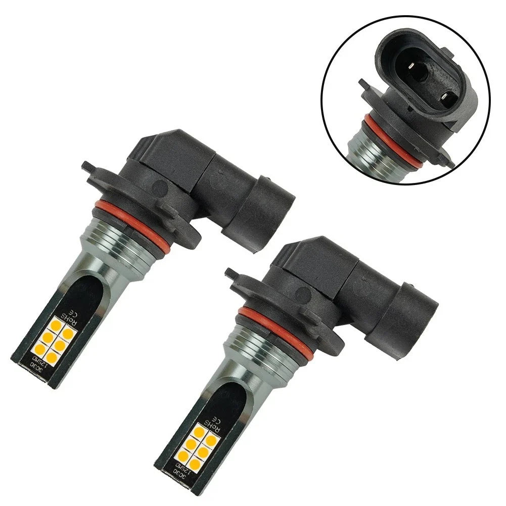 2X 9006 HB4 3000K Golden Yellow 108W LED Fog Lights for Driving Bulbs