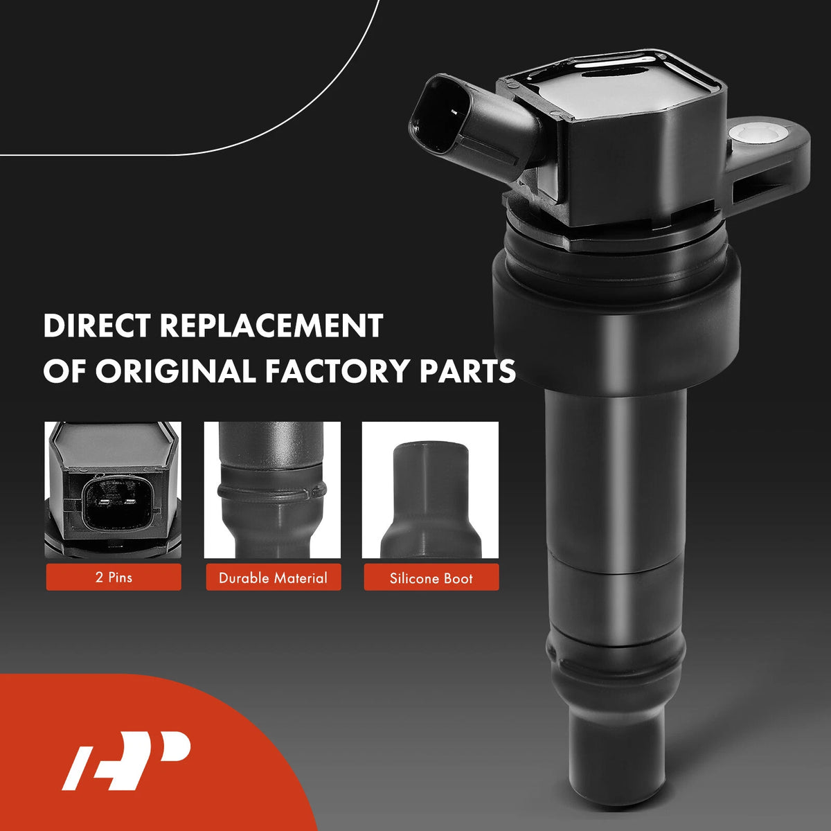 Set of 4 Ignition Coils & 4 Iridium Spark Plugs for Kia Forte Koup (2010–2016) - GN10683, 273012B110, UF-707, UF707