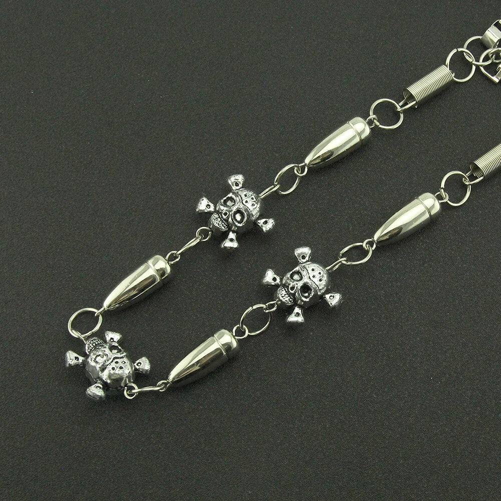 Set of 4 Men's Heavy Wallet Chains for Biker Trucker Jean Key Chain