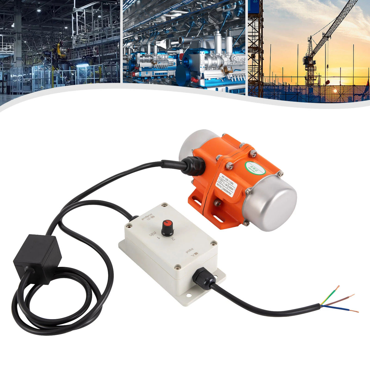 100W Single Phase Electric AC Vibration Motor for Concrete Table Shaker
