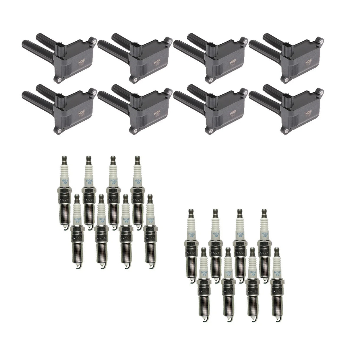 Set of 8 Ignition Coils & 16 Platinum Spark Plugs for Dodge Charger 300 (2006–2021)