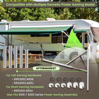 Set of 4 RV Awning Repair Pins Fasteners Kit for Dometic 9100 9200 (8952002.400B)