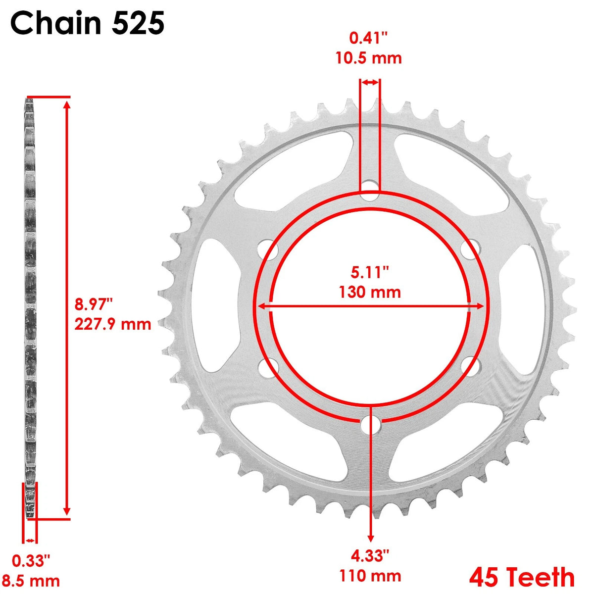 Green O-Ring Drive Chain & Sprockets Kit for Yamaha R6 YZF-R6 (2006–2016) EG3516FS190XO