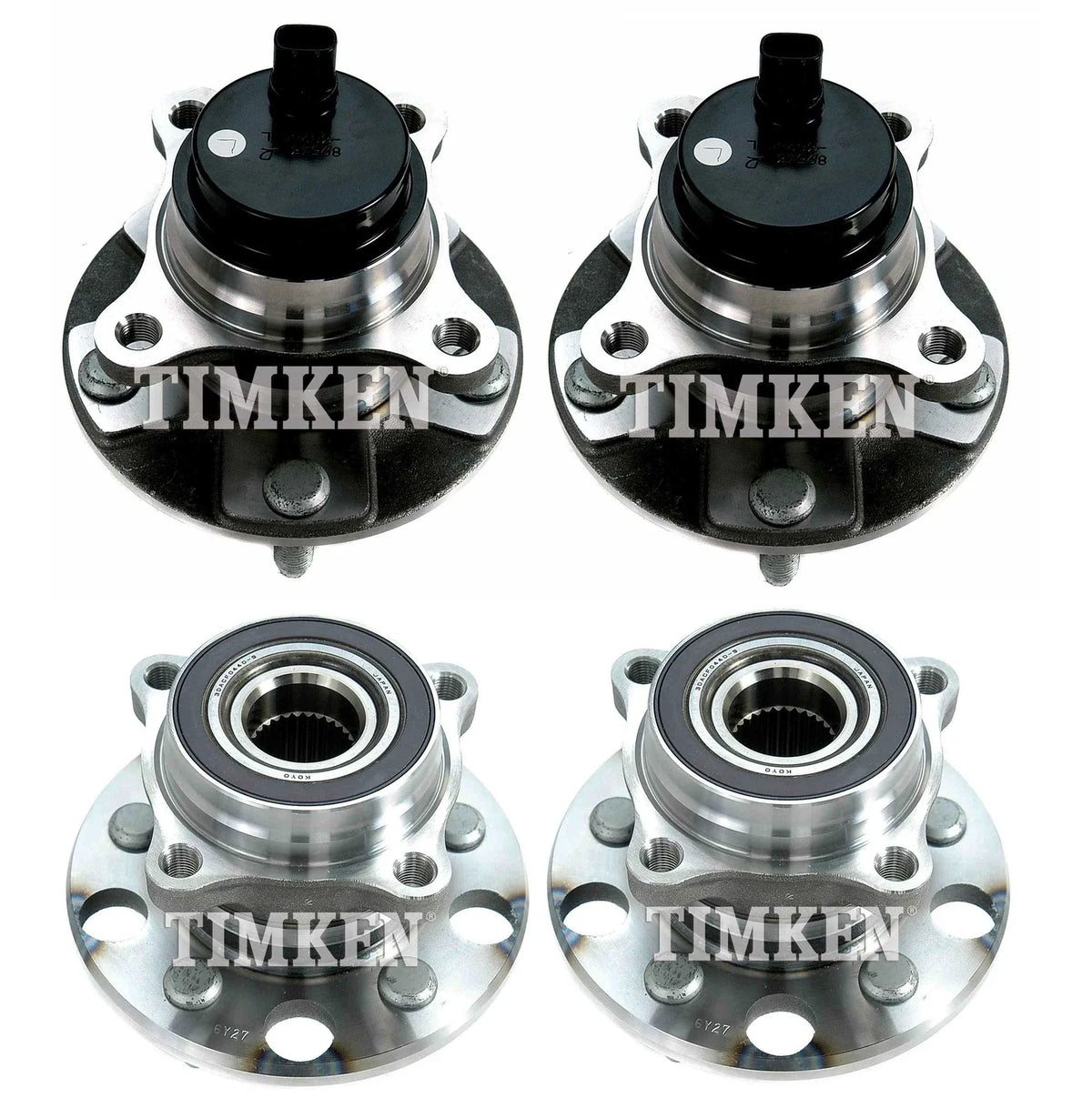 Front and Rear Wheel Bearing & Hub Assembly Kit for Lexus IS350 (2006–2013)