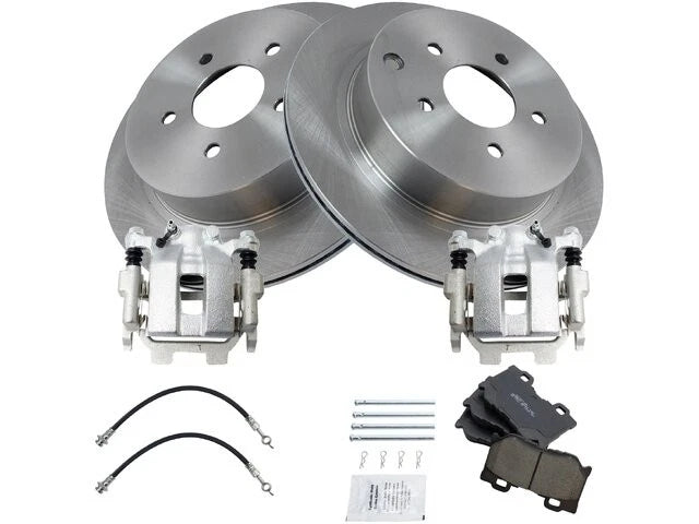Set of 4 Brake Pads and Rotors for Infiniti Q70L (2016–2018) 36911VTRH