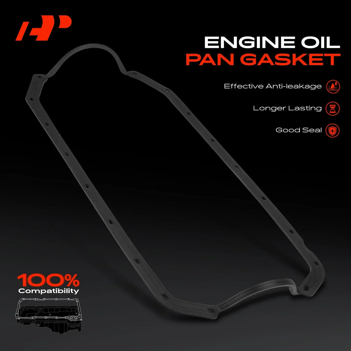 Engine Oil Pan Gasket for Ford Festiva Mazda 323 Mercury Capri (1988–1996)