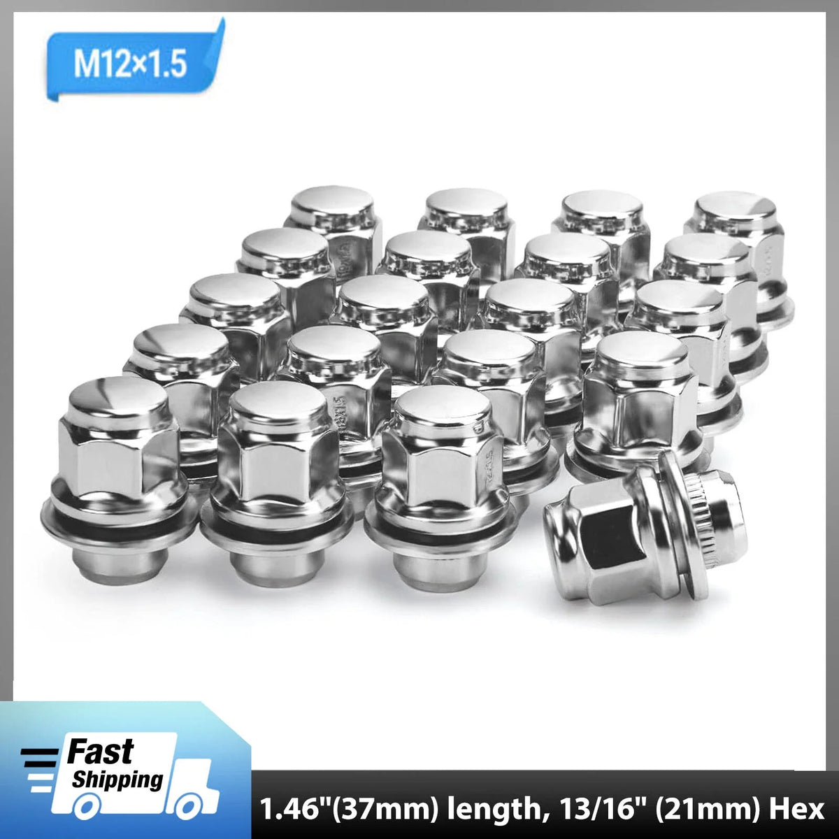 20pcs M12x1.5 Lug Nuts for Toyota Camry Tacoma Highlander Corolla