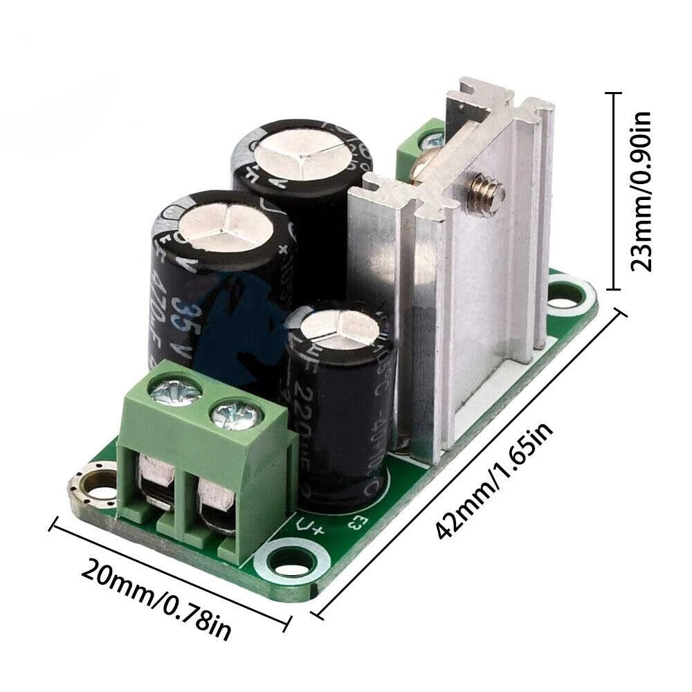 2X Single Regulated Power Supply Module DC 5/9/12V Rectifier Filter Board