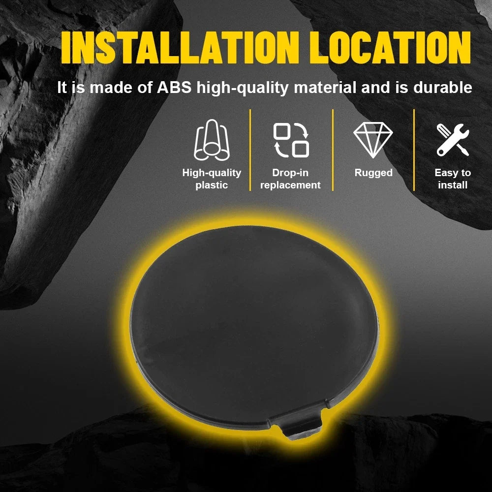 Set of 2 Rear Bumper Tow Hook Cover Caps for Mazda 3 (2014–2016)