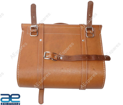 Leather Saddle Bags for Royal Enfield Super Meteor Shotgun Classic 650