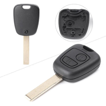 Flip Car Remote Key Fob Shell Cover for Peugeot 206, 307 (2000-2007)
