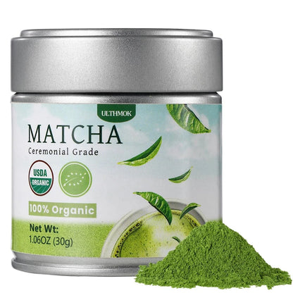 Matcha Green Tea Powder 100% Organic Vegan Gluten Free 30g