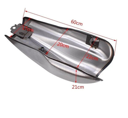 2.6 Gallon Unpainted Gas Fuel Tank for Motorcycle Cafe Racer