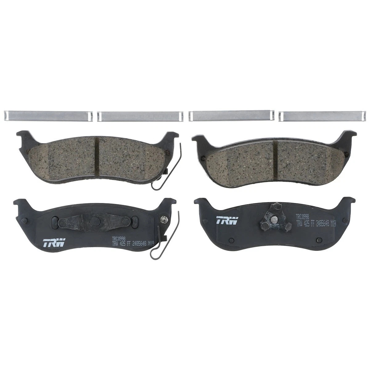 2X Brake Pad Set Rear for Chrysler Pacifica (2004–2008) TRC0998