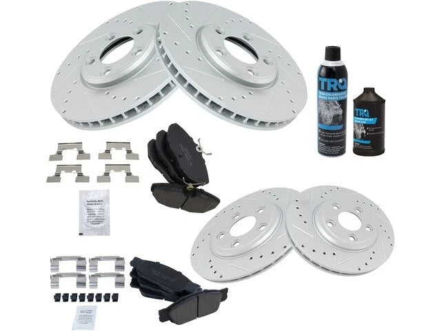 Brake Pad and Rotor Kit for Jaguar S Type (2000–2002) 25453MJZG