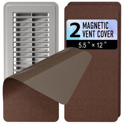 2X Magnetic Vent Covers for Home 5.5" x 12" - Bronze