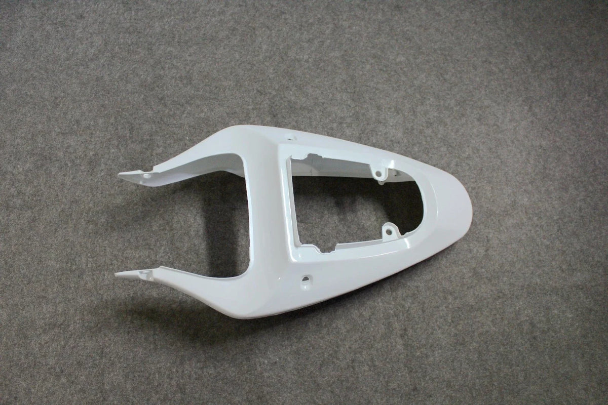 Unpainted Rear Tail Fairing for GSXR600 GSXR750 (2001–2003) - White, Pre-Drilled