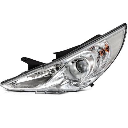 Projector Headlights Assembly Pair for Hyundai Sonata (2011–2014) Chrome