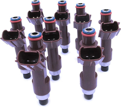8 x Fuel Injectors for Toyota 4Runner, Land Cruiser, Sequoia, Tundra (2005-2009)