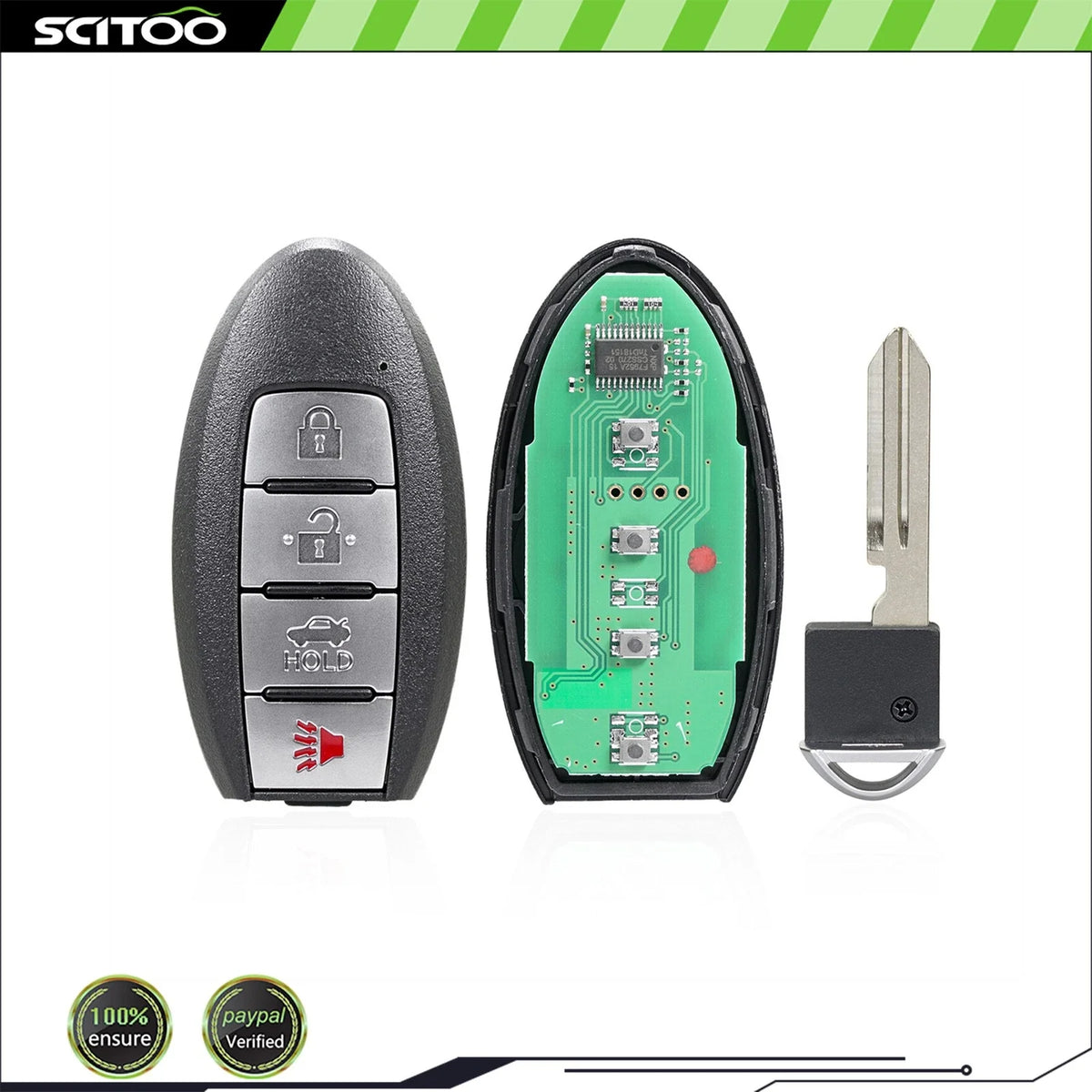 2X Remote Key Fob for Nissan Sentra Versa (2013–2019) CWTWB1U840